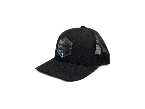 Blacked out Metal Patch Snapback
