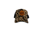 Cheetah Leather Patch Snapback