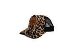 Cheetah Leather Patch Snapback